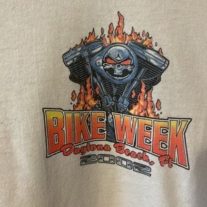 Vintage 2002 Daytona Beach Bike Week Long Sleeve T-Shirt